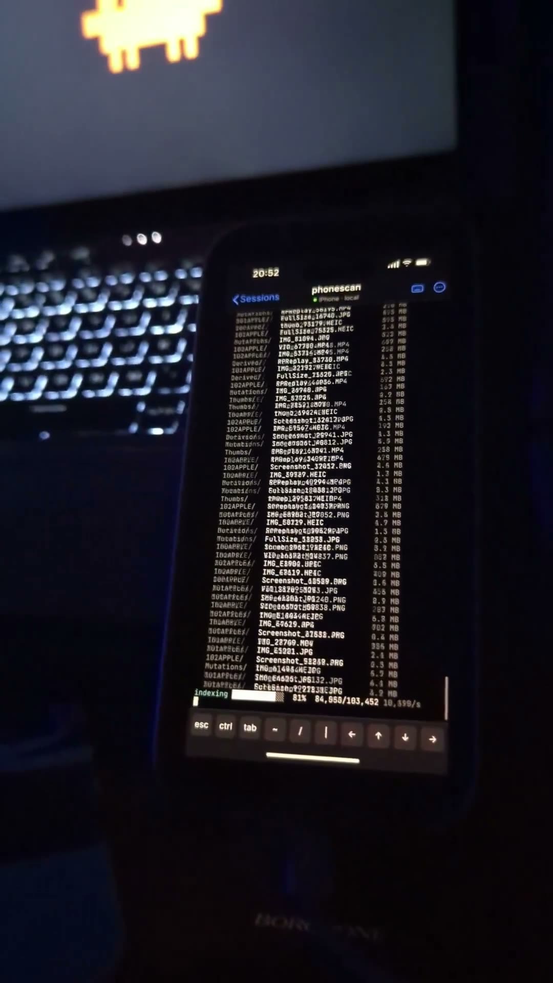Still from the video